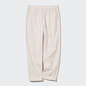 2 PAIRS Uniqlo Cotton Relaxed Ankle Pants (black and beige) Medium
